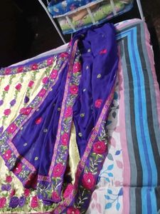 Beautiful Lehenga Saree With Blouse
