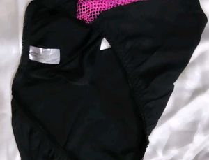 Black &amp; Pink Swim Bottom panty