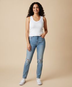 Zudio White Waffle Knit Top💥(30)