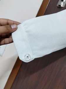 Elegant White Button-Down Shirt