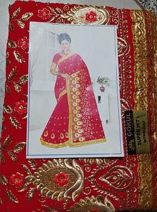 New Fancy Saree with Beautiful Stone