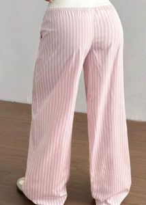 Pink Striped Pajama Pants