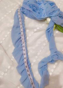 Pretty Little Thing Baby Blue Crop Top
