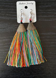 Rainbow Tassel Earrings