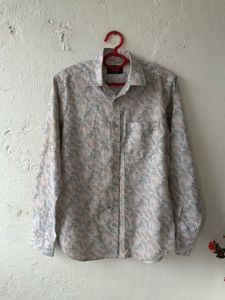 Men's Casual Printed Long Sleeve Shirt