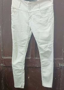 Classic White Denim Jeans