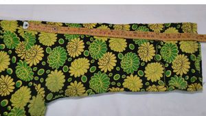 Retro Floral Print Midi Kurti