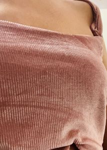 Pink Velvet Crop Top