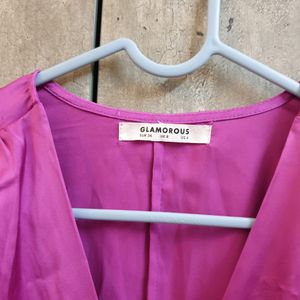 Satin Wrap Bodysuit