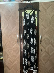 Bohemian Black &amp; White Maxi Dress