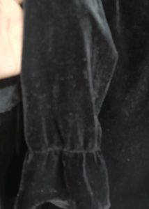Black Velvet Off-Shoulder Top