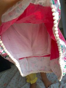 Pink Floral Girls Skirt