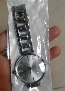 Silver Roman Numeral Watch