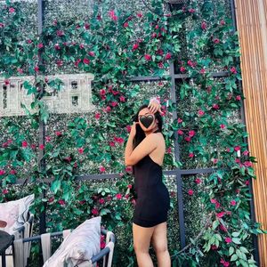 Classic Black Halter Neck Dress