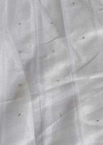 White Ethnic Skirt with Red Border lehnga