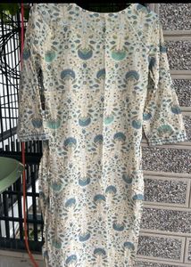 Embroidered Kurta with Floral Print