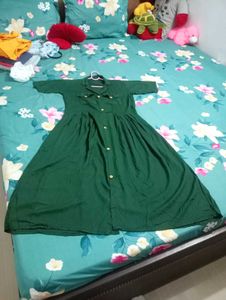 New Reyon Green Kurti - One Piece