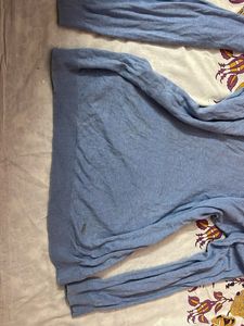 Light Blue V-Neck Sweater