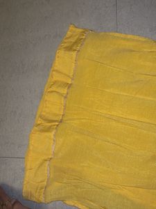 mirrored yellow straight women kurti