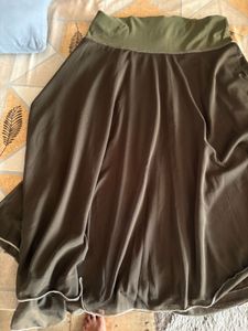 Flowy Olive Green  Skirt
