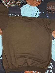 Brown Crew Neck Sweatshirt