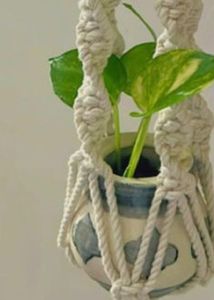 Macrame Mini Pot Plant Hanger