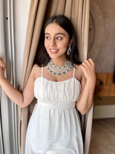 Elegant White Summer Dress