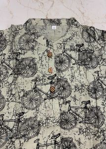 Unique Bicycle Print Kurta