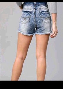 Distressed Denim Shorts