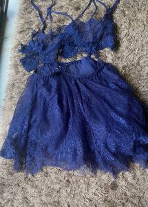 Stunning Royal Blue Lingerie Set