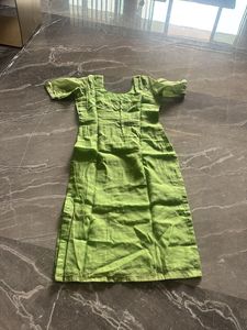 gotta Patti  Green Silk kurti