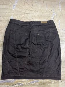 Stylish Dark Grey Cargo Skirt