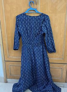 Navy Blue Indowestern Dress