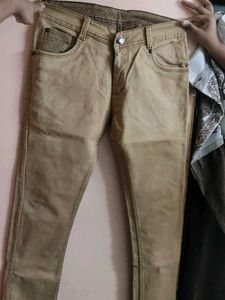 Men's Tan Casual Trousers
