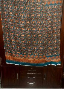 Teal Floral Print pakistani Kurta Set
