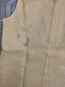 Men's Beige Ethnic Waist Jacket in L 40 size
