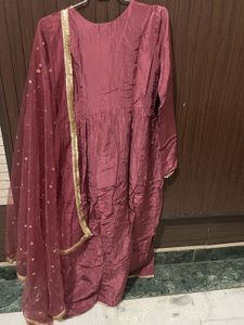 Beautiful Maroon Kurta Set with Dupatta