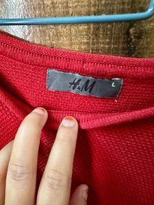 Red H&amp;M Knit Top