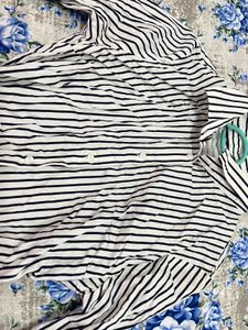 Striped Long Sleeve Button-Up Shirt