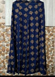 Blue Skirt + Shrug Combo (Brand New, M Size)
