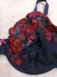 Floral Print Underwire Bra 36F