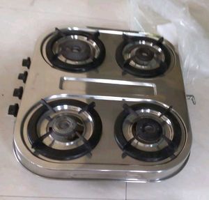 4-Burner Stainless Steel Gas Stove