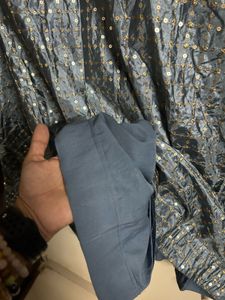 Sparkling Grey Ethnic Skirt