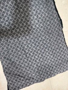 Stylish chikankari Grey &amp; Black Kurta