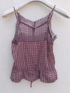 Chic Houndstooth Cami Top