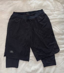kalenji Men's Black Athletic Shorts