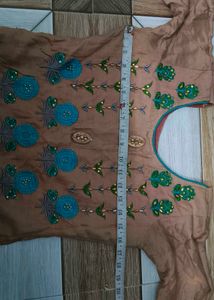 Embroidered Kurta with Dupatta