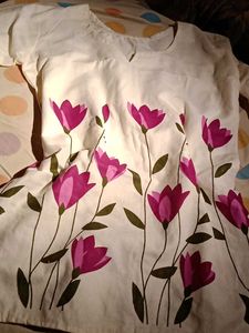 elegant floral short kurti 🌷