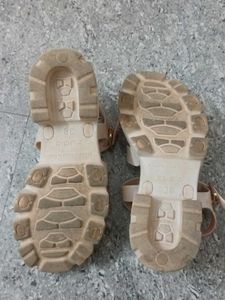 Zudio Beige Wedge Sandals