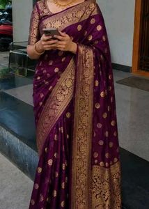 Cotton silk saree_used